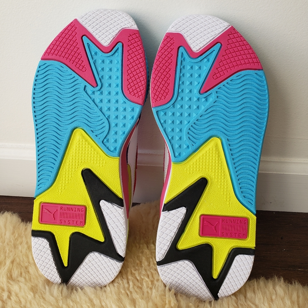 RS-X³ Puzzle Sneaker Beetroot Purple & Puma White - Picture 4 of 5